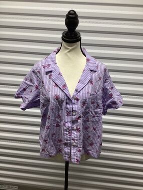 Gap Factory Poplin Pajama Shirt, Size L NWOT